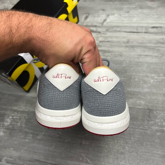 Adidas AdiPure NWT Grey Sneaker Golf Shoes 10.5 M - Picture 7 of 9